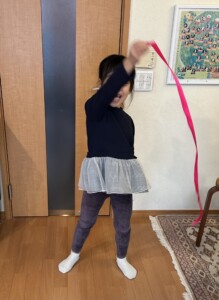 グッズを使って楽しくレッスン